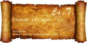 Csutak Tímea névjegykártya